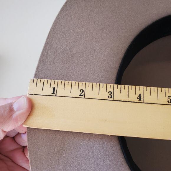 Wyeth Wool Felt Hat Cowgirl Cowboy Nashville Taupe OSFM - Picture 10 of 12